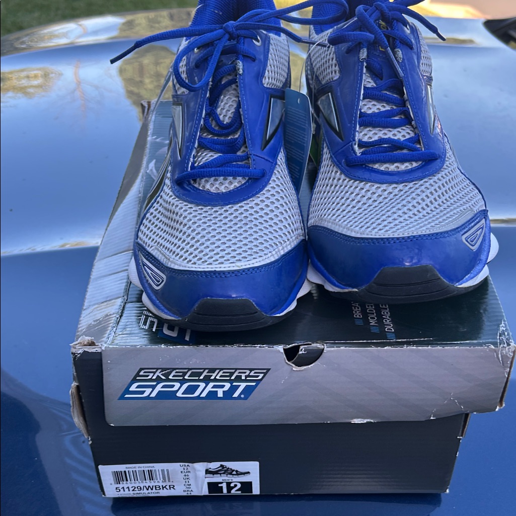Skechers Sport Blue And Gray Athletic Shoes